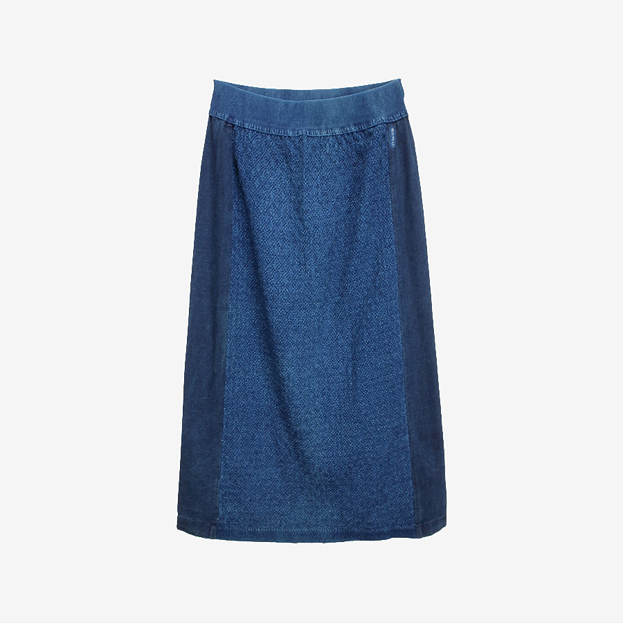 [BLUE WILLI&#039;S] 블루 윌리스 코튼 스커트 Blue / size women M / made in DENMARK 빈티지 편집샵